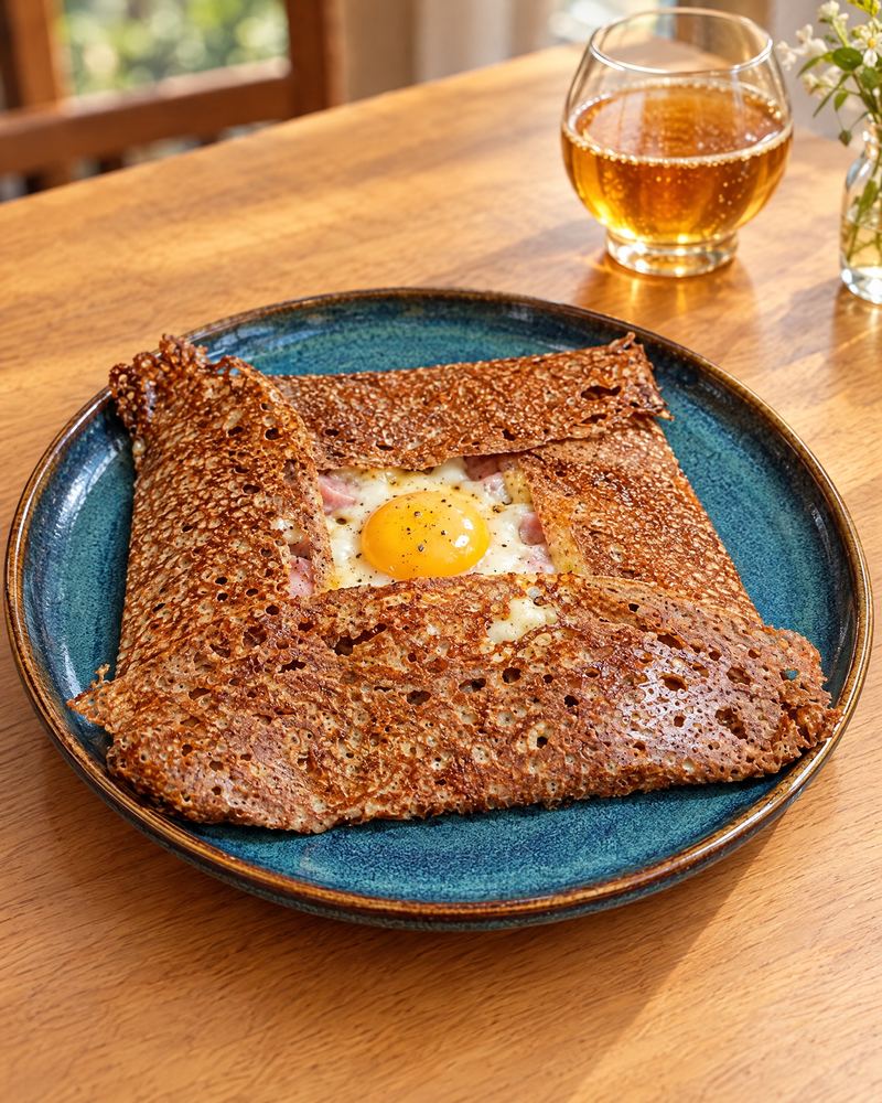 La galette complète traditionnelle : jambon, œuf, fromage